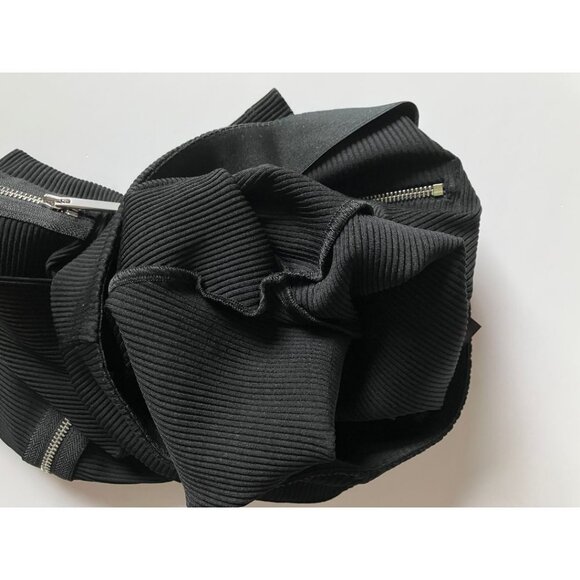 Christopher Kane Ribbed Jersey Zipper Trouser Black Size 6 - Picture 8 of 10